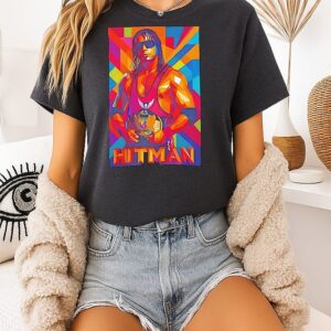 Bret Hitman Hart Wwe Paint T-Shirt