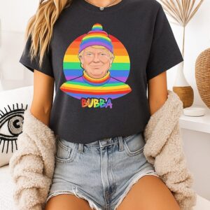 Bubba Donald Trump And Bill Clinton Epstein Files List Rainbow T-Shirt
