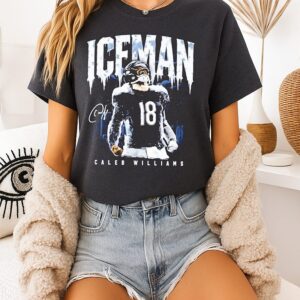 Caleb Williams Chicago Bears Iceman Graphic Signature T-Shirt
