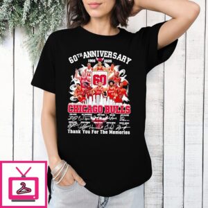 Chicago Bulls 60th Anniversary 1966-2026 Thank You For The Memories T-Shirt