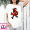 Chicago Bulls Wearing Santa Hat Christmas Mascot T-Shirt