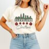 Cleveland Skyline Silhouette Christmas T-Shirt