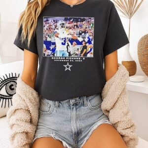 Dallas Cowboys George Pickens 2025 NFL Flash Features Week 12 T-Shirt