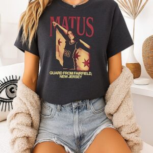 Daniella Matus Loyola Chicago Ramblers Guard From Fairfield Nj T-Shirt