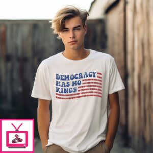 Democracy Has No Kings USA Flag 2025 T-Shirt