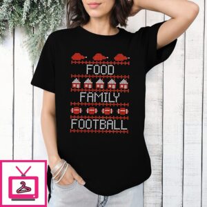 Food Family Football Cross Stitch Cincinnati Ugly T-Shirt