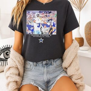 George Pickens Dallas Cowboys NFL Flash Features Week 12 T-Shirt
