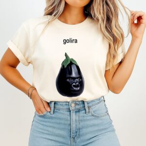 Golira Eggplant Funny Graphic T-Shirt