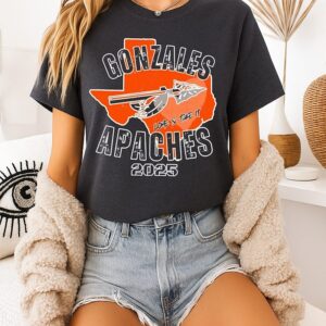 Gonzales Apaches Come And Take It 2025 Map T-Shirt