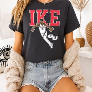Graham Ike Gonzaga Bulldogs Basketball Name And Pose T-Shirt