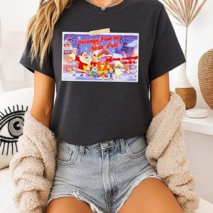Greetings From The North Pole Santa Christmas T-Shirt