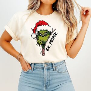 Grinch Ew People 2025 Christmas T-Shirt