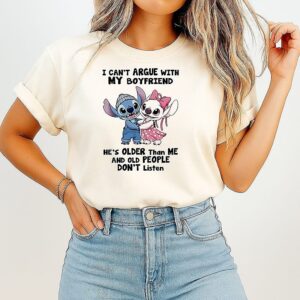Grinch I Can’t Argue With My Boyfriend He’s Older Than Me And Old People Don’t Listen T-Shirt