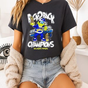 Grinch Los Angeles Dodgers 2025 Ws Champions Back 2 Back T-Shirt