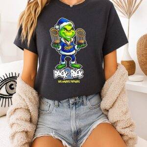 Grinch Los Angeles Dodgers Back 2 Back 2025 Champions T-Shirt