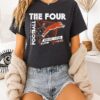 Hudson Tigers The Four 2025 Mhsaa Football D8 Semi Finals T-Shirt