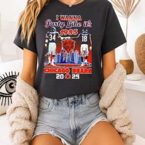 I Wanna Party Like It’s 1985 Chicago Bears Payton And Williams 2025 T-Shirt