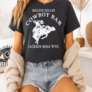 Jackson Hole Wyoming Million Dollar Cowboy Bar T-Shirt