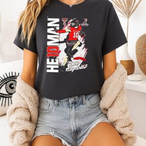 Jacob Rodriguez Texas Tech Red Raiders Heisman Stance T-Shirt