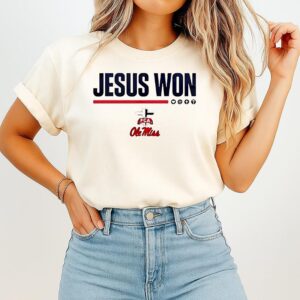 Jesus Won Fca Ole Miss Rebels T-Shirt