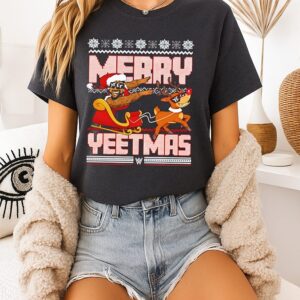 Jey Uso Big Shots Merry Yeetmas Christmas Cartoon T-Shirt
