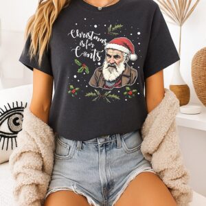 Jim Brassic Christmas Is For Cnts Cartoon T-Shirt