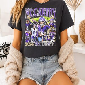 Jj Mccarthy NFL Draft Minnesota Vikings Football T-Shirt