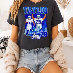 Jonathan Taylor Indianapolis Colts Football City Skyline T-Shirt