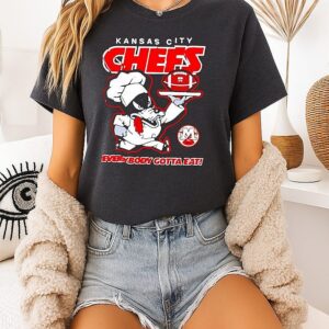 Kansas City Chefs Football Everybody Gotta Eat Mascot Chefs T-Shirt
