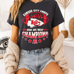 Kansas City Chiefs 2021 Afc West Champions T-Shirt