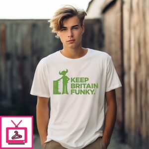 Keep Britain Funky Musical Keyboard T-Shirt