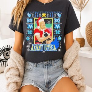 Kenny Omega Purrfect Christmas Holiday Ugly Christmas T-Shirt