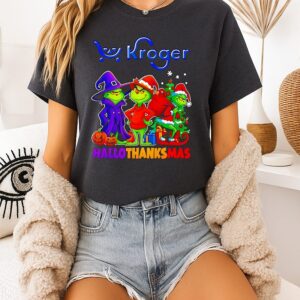 Kroger X Grinch 2025 Halloween Thanksgiving Christmas T-Shirt