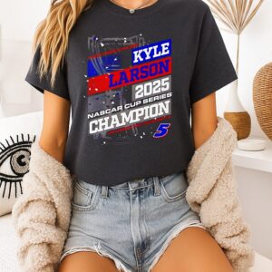 Kyle Larson Hendrick Motorsports 5 Team Collection 2025 Nascar Cup Series Champion T-Shirt