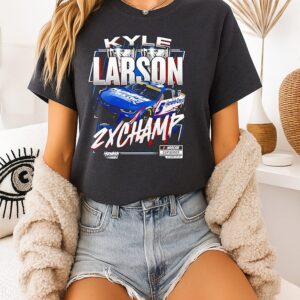 Kyle Larson Hendrick Motorsports Team Collection Two-Time Nascar Cup Series Champion T-Shirt