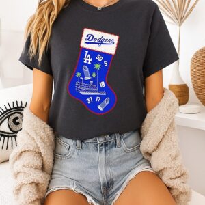 La Dodgers 50 5 18 37 17 Christmas Socks ’25 T-Shirt
