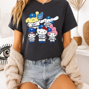 La Dodgers Champions Hello Kitty 2025 T-Shirt