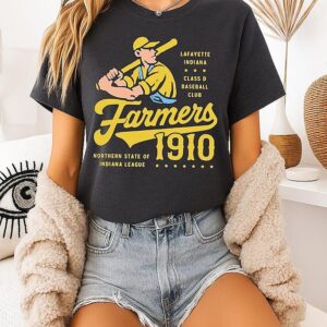 Lafayette Farmers Northern State Of Indiana League 1910 Vintage T-Shirt