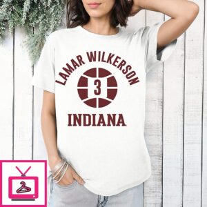 Lamar Wilkerson 3 Indiana Hoosiers Basketball Name Bumber Ball T-Shirt