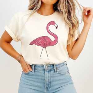 Lawn Flamingo Paint T-Shirt