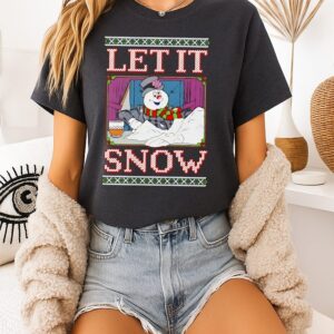 Let It Snow Frosty Ugly Christmas T-Shirt