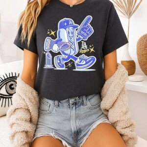 Los Angeles Dodgers Hot Dog Mascot 2025 World Series Champions T-Shirt