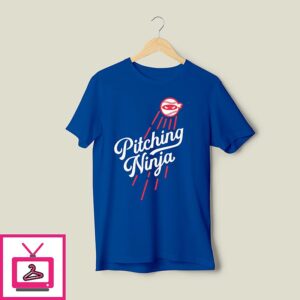 Los Angeles Dodgers Pitching Ninja T-Shirt