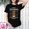 Los Angeles Dodgers World Series Champions 2025 Celebrate Signatures T-Shirt