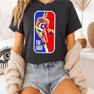 Los Angeles Lakers Jerry West The Logo NBA Vintage T-Shirt