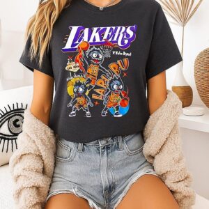 Los Angeles Lakers X Labubu X Kobe Bryant Graphic T-Shirt