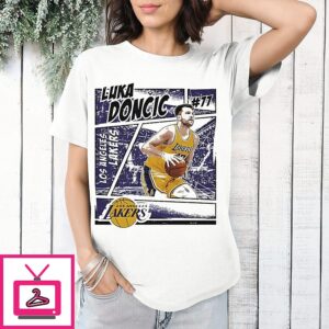 Luka Doncic 77 Los Angeles Lakers Graphic Comic T-Shirt