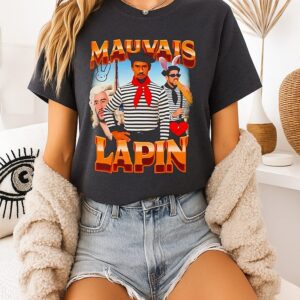 Mauvais Lapin Dad Bunny Judge’s Wig Hair Graphic T-Shirt