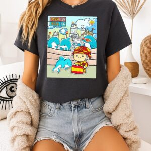 Miami Dolphins Win In Madrid 2025 Paint T-Shirt