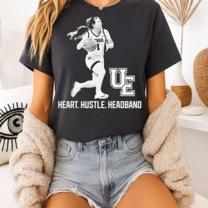 Molly Davis Iowa Hawkeyes Women’s Basketball Ue Heart Hustle Headband T-Shirt